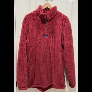 lauren james sherpa red sweatshirt sz XL